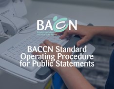 BACCN Standard Operating Procedure for Public Statements